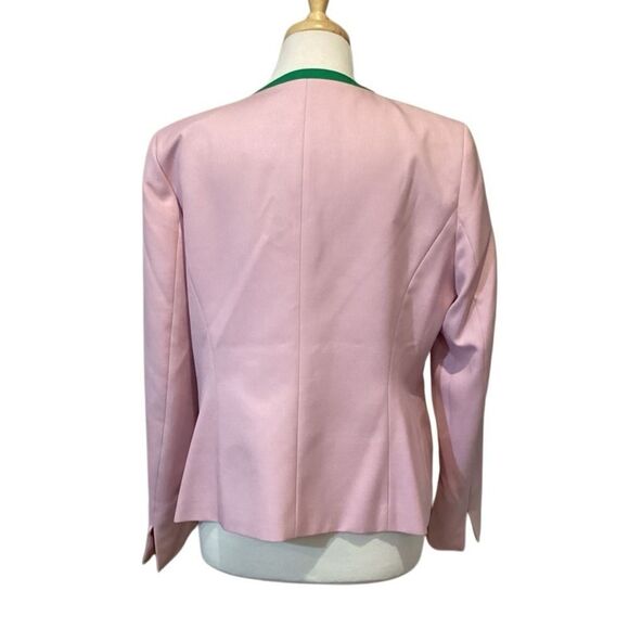 NWT Black Label by Evan-Picone Suit Jacket Size 10 Pink Green - Picture 5 of 10